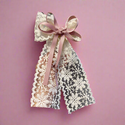 Girls Bow Lace Accessories Headwear