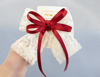 Girls Bow Lace Accessories Headwear