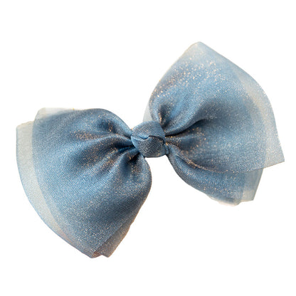 Girls Solid Color Bow Accessories Headwear