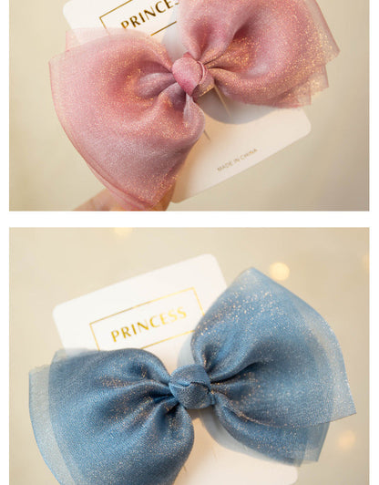 Girls Solid Color Bow Accessories Headwear