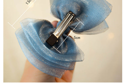 Girls Solid Color Bow Accessories Headwear