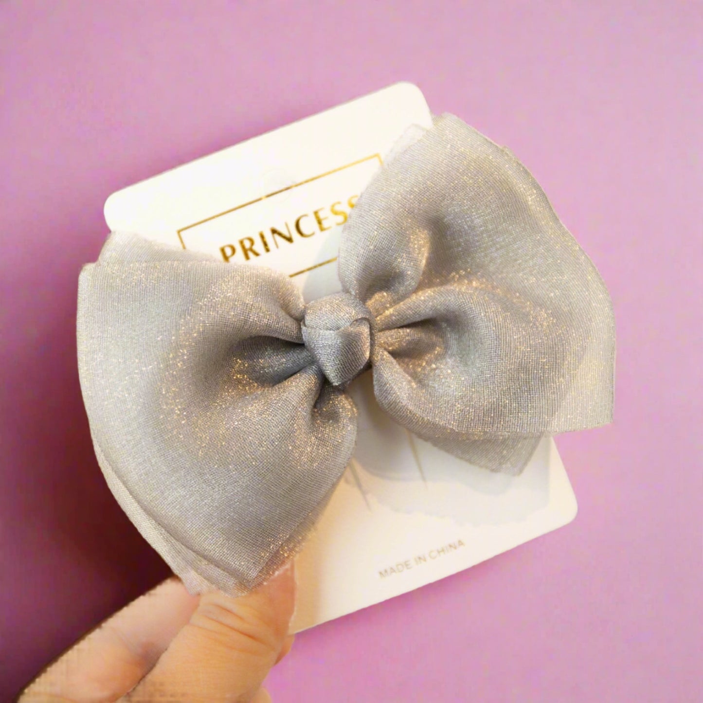 Girls Solid Color Bow Accessories Headwear