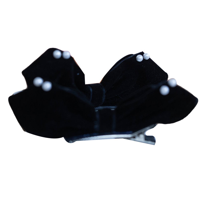 Girls Solid Color Bow Accessories Headwear