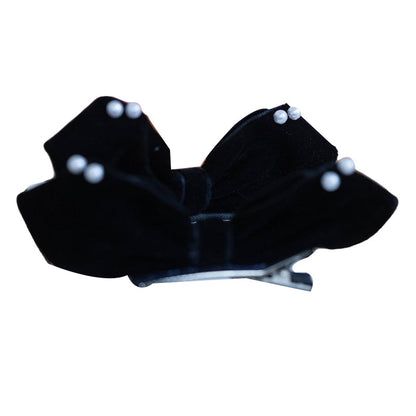 Girls Solid Color Bow Accessories Headwear
