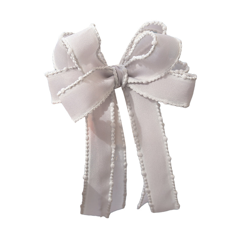 Girls Solid Color Bow Accessories Headwear