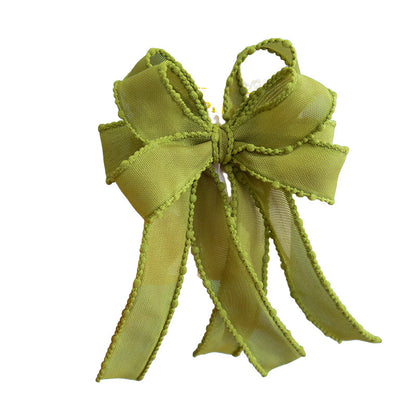 Girls Solid Color Bow Accessories Headwear