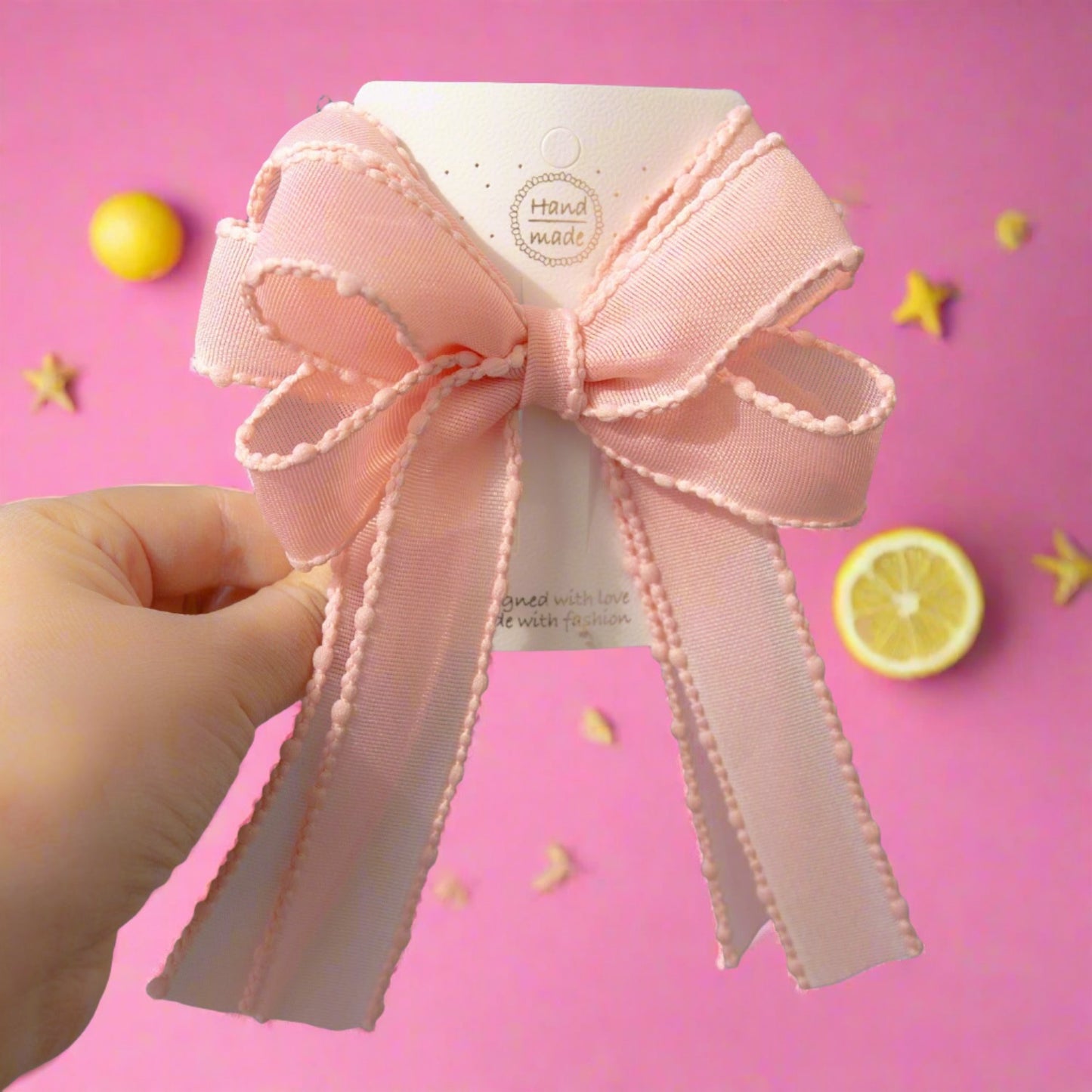 Girls Solid Color Bow Accessories Headwear