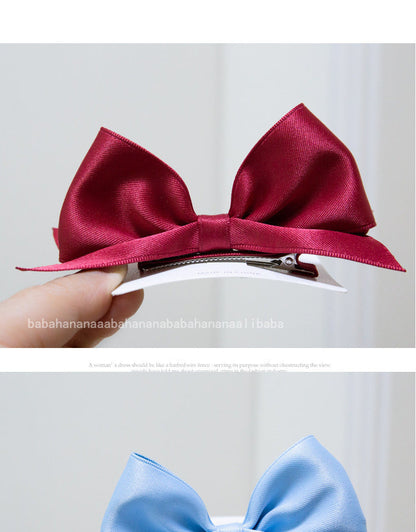 Kid Girls Solid Color Bow Headwear Wholesale 220620358