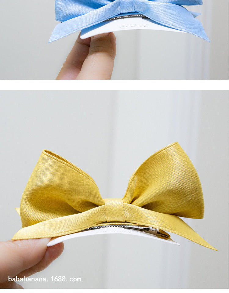 Kid Girls Solid Color Bow Headwear Wholesale 220620358