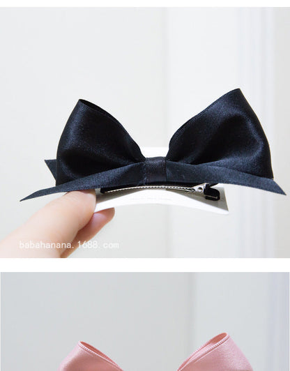 Kid Girls Solid Color Bow Headwear Wholesale 220620358