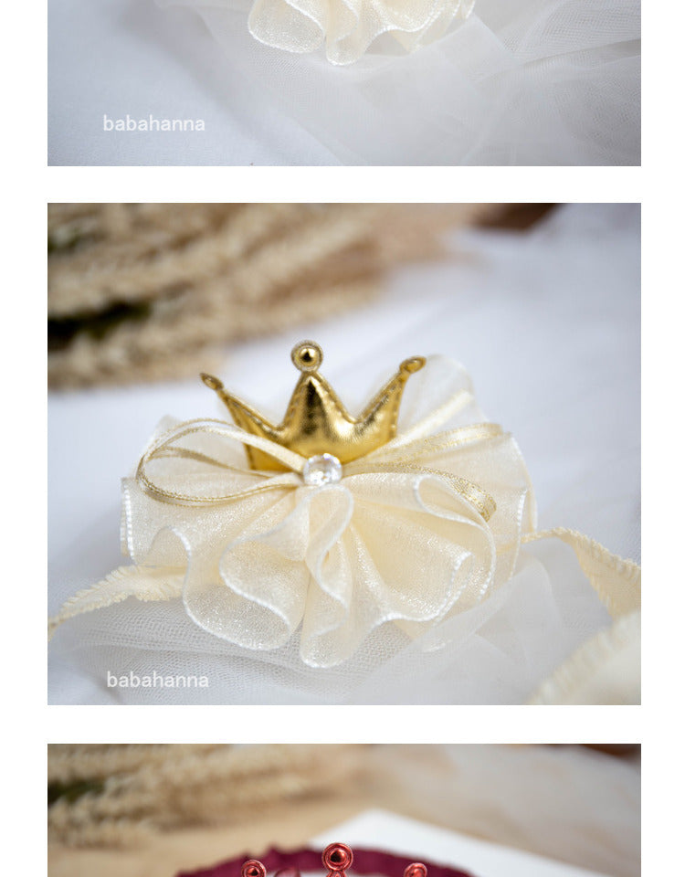 Girls Solid Color Bow Accessories Headwear