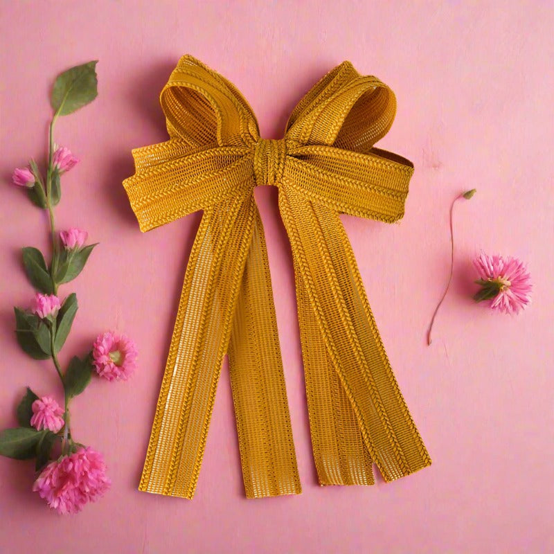 Girls Solid Color Bow Accessories Headwear