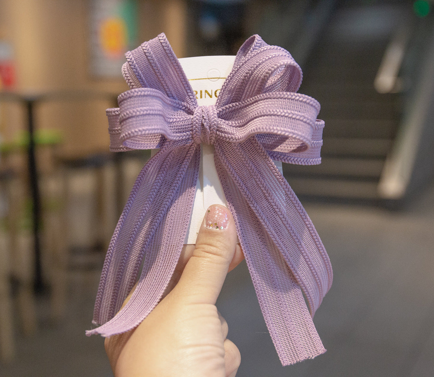 Girls Solid Color Bow Accessories Headwear