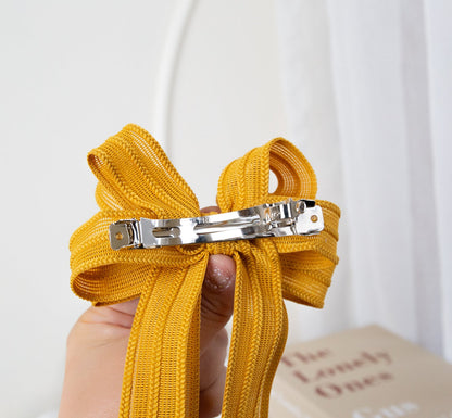 Girls Solid Color Bow Accessories Headwear