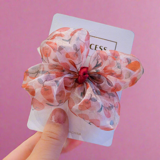 Girls Fruit Bow Print Accessories Headwear