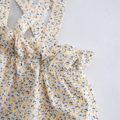 3 Pieces Set Baby Girls Dresses Shorts And Bow Headwear
