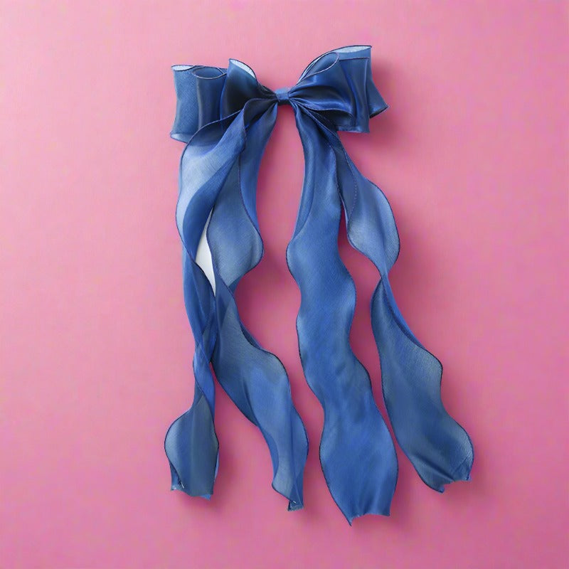 Girls Solid Color Bow Accessories Headwear