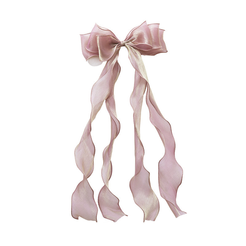 Girls Solid Color Bow Accessories Headwear