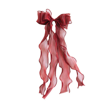 Girls Solid Color Bow Accessories Headwear