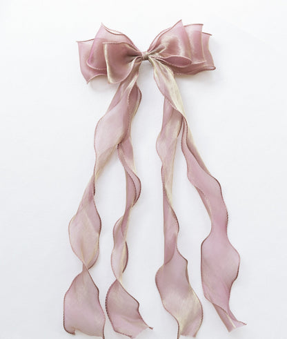 Girls Solid Color Bow Accessories Headwear