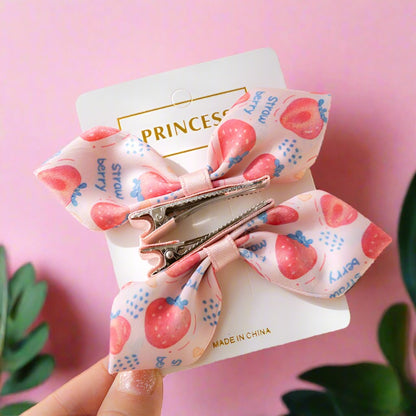 Girls Letters Fruit Print Accessories Headwear