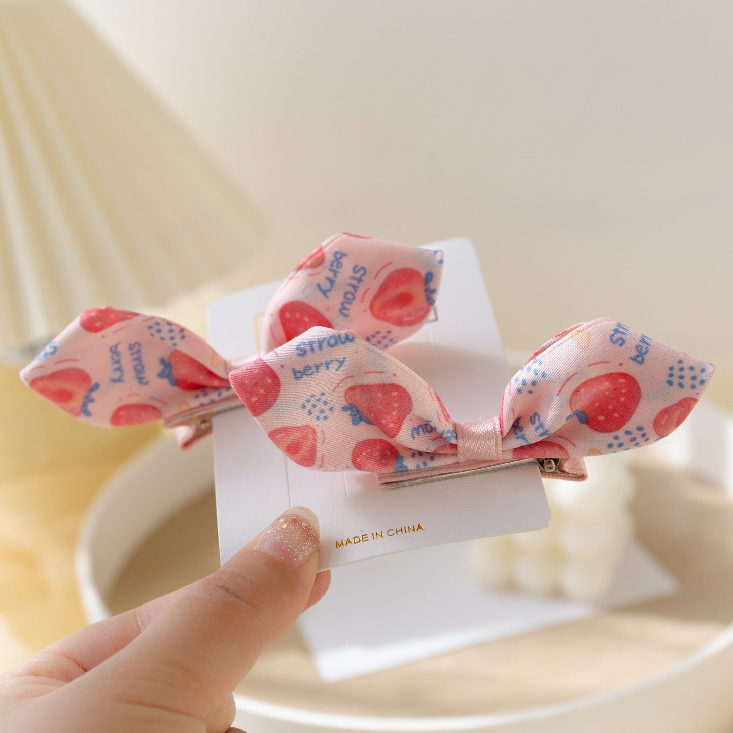 Girls Letters Fruit Print Accessories Headwear