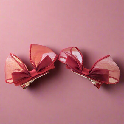 Baby Kid Girls Solid Color Bow Headwear