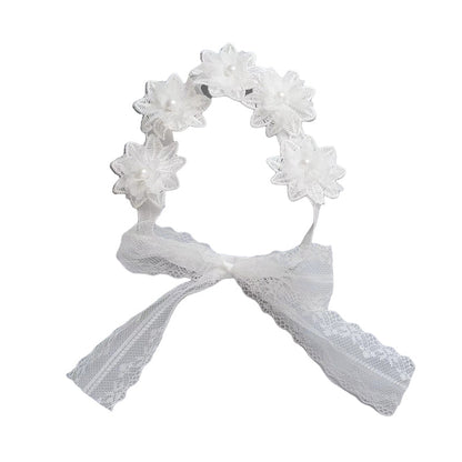 Baby Girls Flower Lace Dressy Headwear Wholesale 220620555
