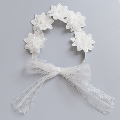 Baby Girls Flower Lace Dressy Headwear Wholesale 220620555
