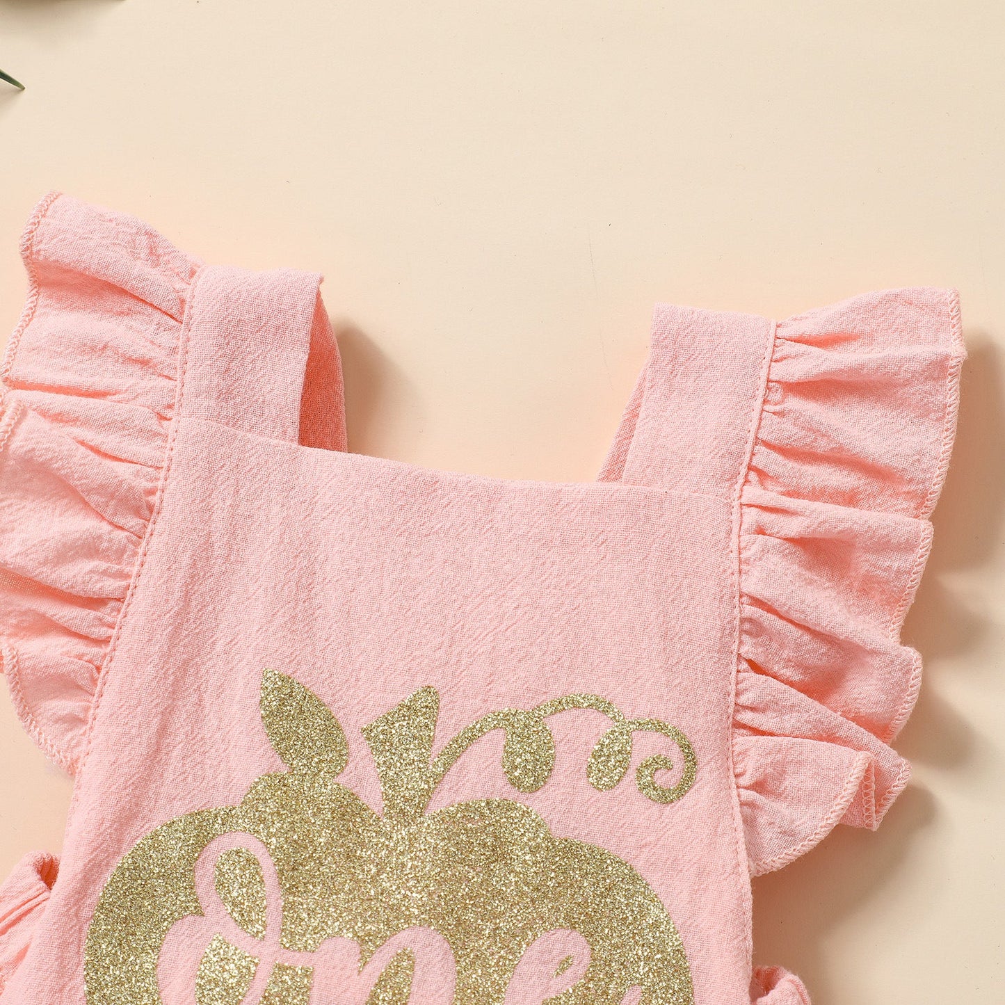 Baby Girls Letters Print Halloween Rompers
