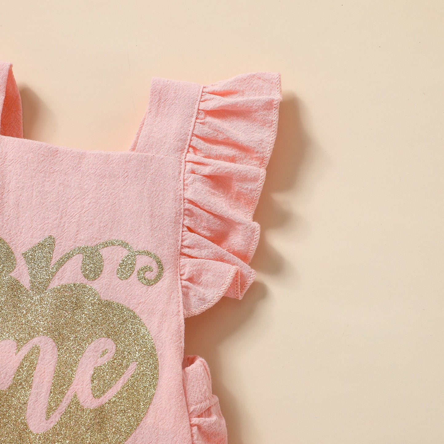 Baby Girls Letters Print Halloween Rompers