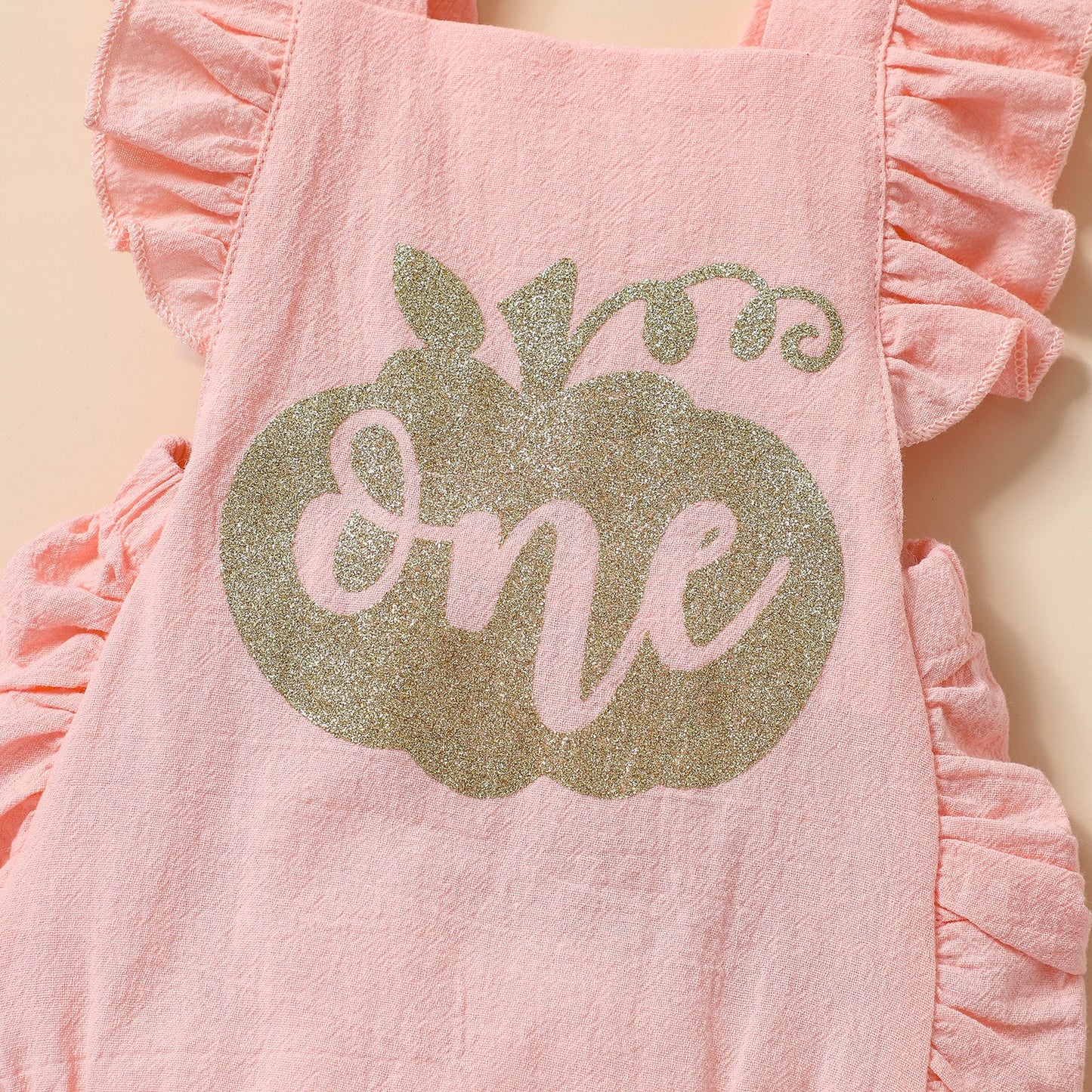 Baby Girls Letters Print Halloween Rompers