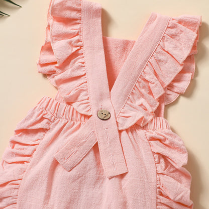 Baby Girls Letters Print Halloween Rompers