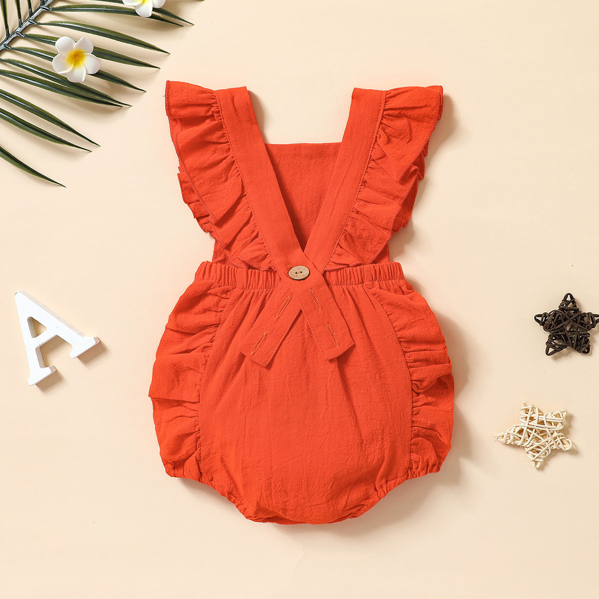 Baby Girls Letters Print Halloween Rompers
