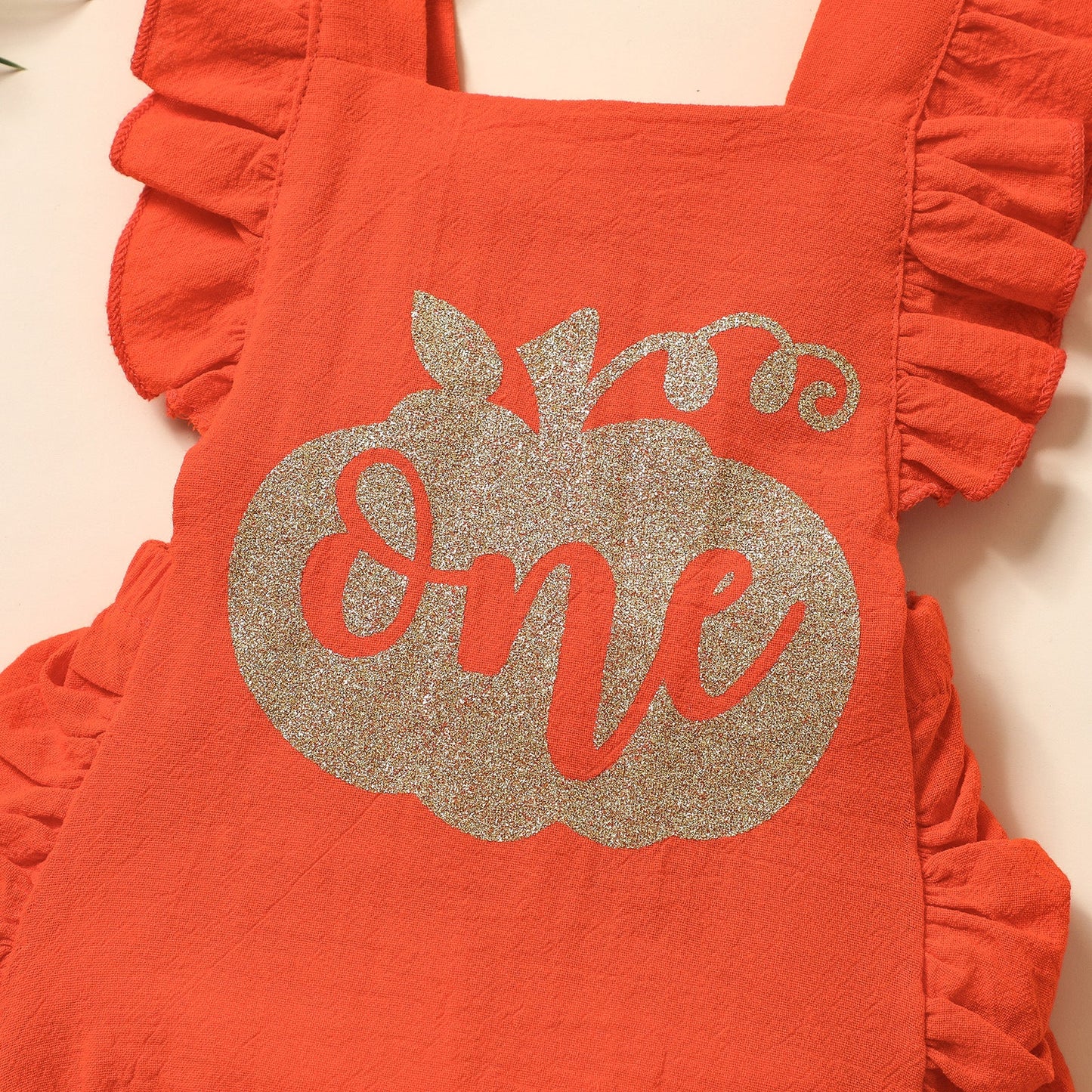 Baby Girls Letters Print Halloween Rompers
