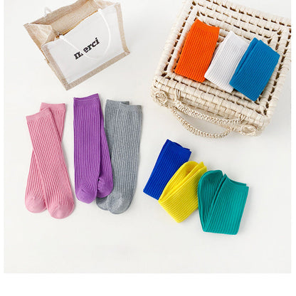 Kid Big Kid Unisex Solid Color Accessories Socks