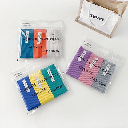 Kid Big Kid Unisex Solid Color Accessories Socks