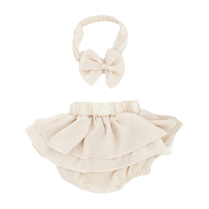 Baby Girls Solid Color Bow Shorts Accessories Headwear
