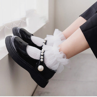 Girls Solid Color Accessories Socks
