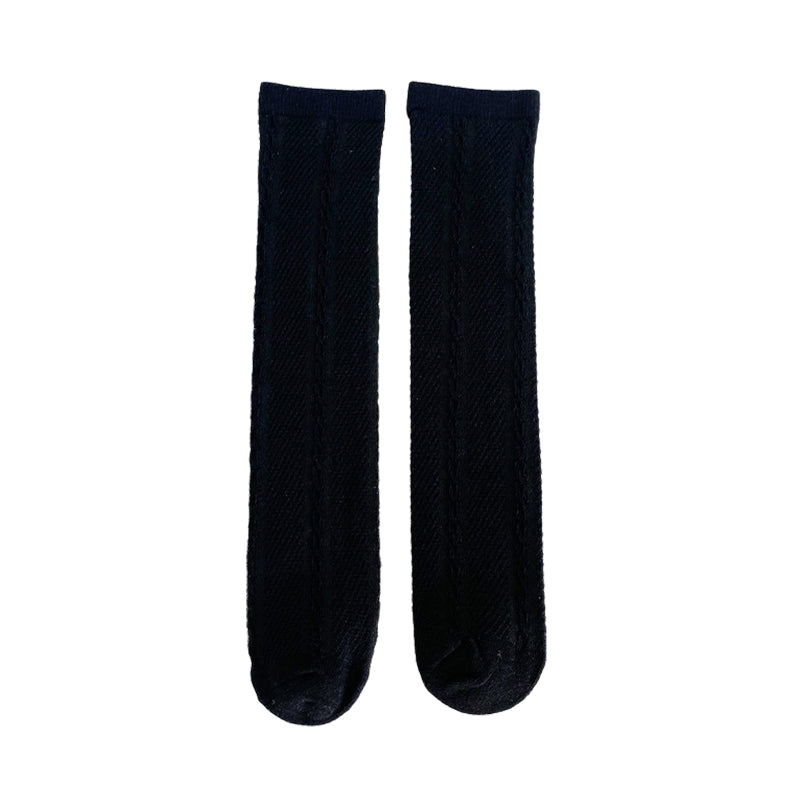 Girls Solid Color Accessories Socks