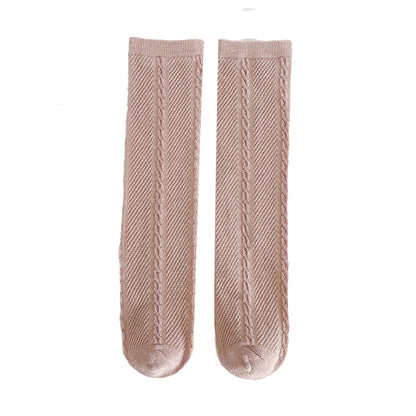 Girls Solid Color Accessories Socks