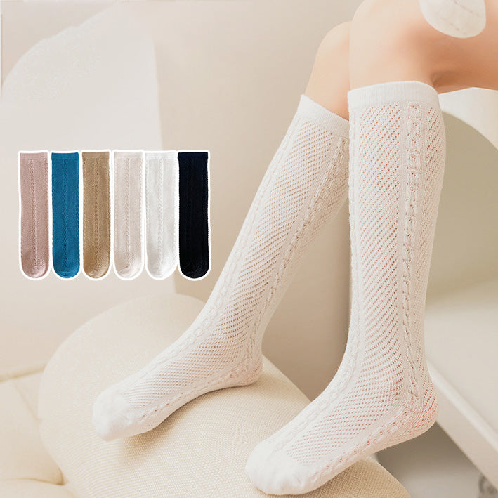 Girls Solid Color Accessories Socks