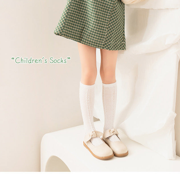 Girls Solid Color Accessories Socks
