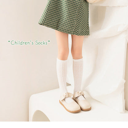 Girls Solid Color Accessories Socks