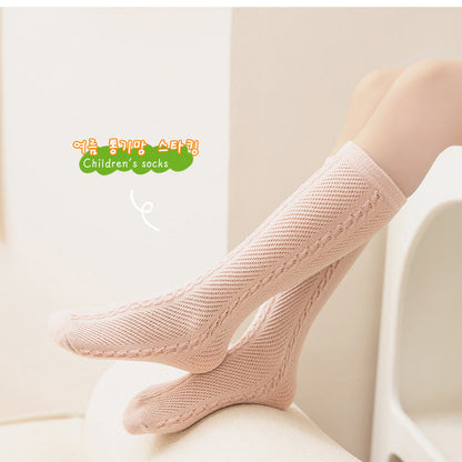 Girls Solid Color Accessories Socks