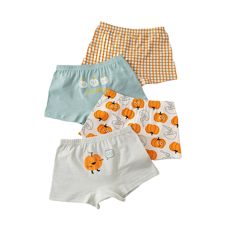 Baby Kid Boys Flower Fruit Animals Cartoon Print Underwears