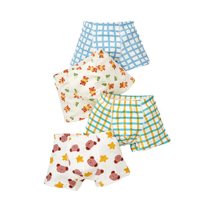 Baby Kid Boys Flower Fruit Animals Cartoon Print Underwears