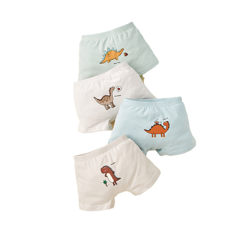 Baby Kid Boys Flower Fruit Animals Cartoon Print Underwears