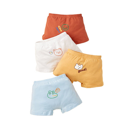 Baby Kid Boys Flower Fruit Animals Cartoon Print Underwears