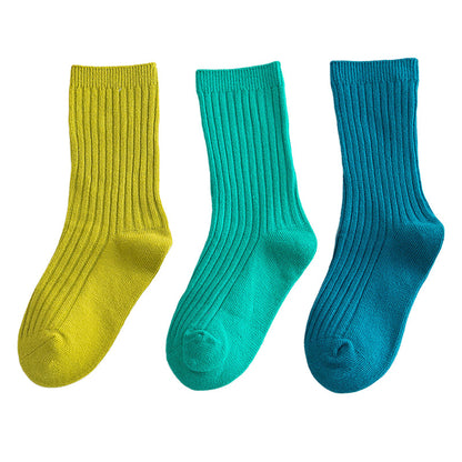 Baby Kid Unisex Solid Color Socks